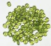 100 6x3mm Transparent Olive Disk Beads